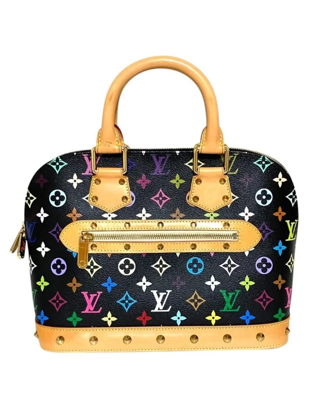 Louis Vuitton Monogram Multi Alma Handbag Black Multicolor